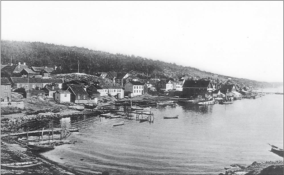 «Båthavna» i Drøbak før vi fikk Molo A.